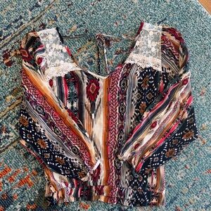 Multicolor Bohemian Women Top